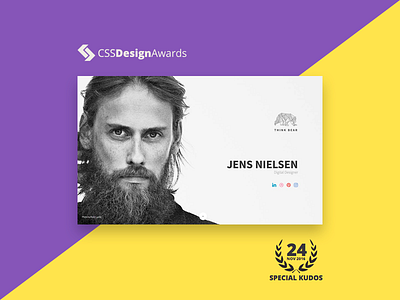 CSS Design Awards - Special Kudos cssdesignawards kudos portfolio