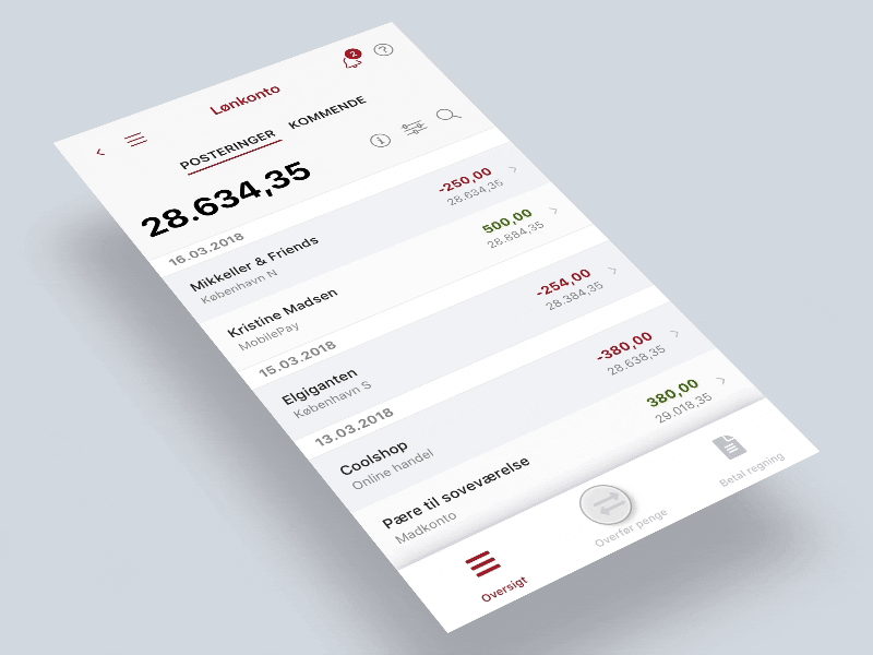 AL MobilBank - Money Transfer app banking banking app fintech flinto flow money transfer notifications transition ui ui animation