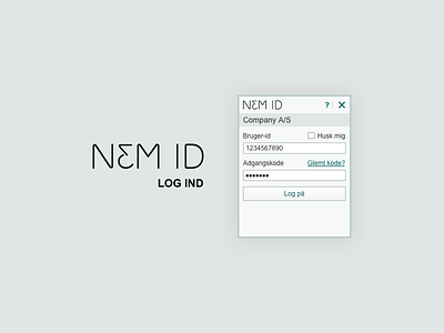 NEM ID - log ind boks - sketch fil