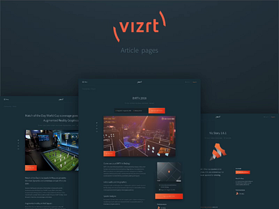 New vizrt.com - Article pages article article pages booking content creation content design design event news product update sign up