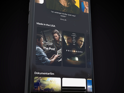 Grand Home - Movie carousel - Detailed app carousel micro interaction motion movies streaming streaming app ui