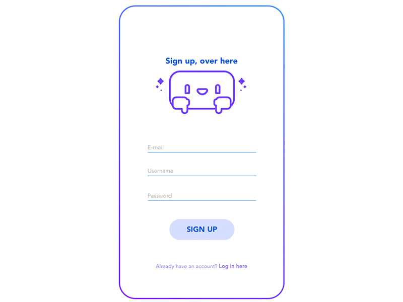 #dailyUi #001 #signup interaction screen ui ux