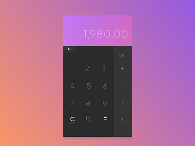 #DailyUi003 Calculator calculator dailyui ui ux