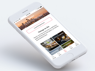 Airbnb City Guides - Mobile App Design adobe xd airbnb interaction design prototype ui user experience ux