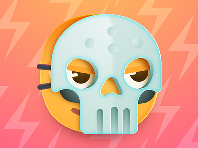 Hello Dribbble! emoji set futime game app illustration mask vector