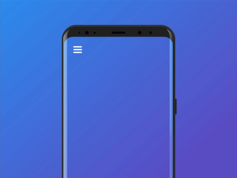 Hamburger Menu app design interaction menu