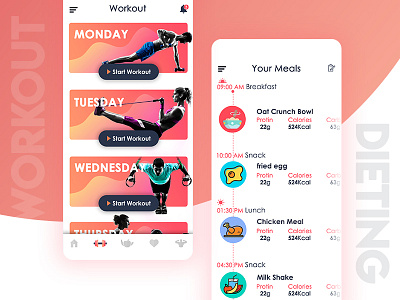 Fitness App app design fitness