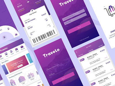 Travel App android app colours design travel
