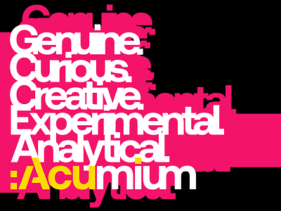 Acumium Brand Attributes Banner + T-Shirt