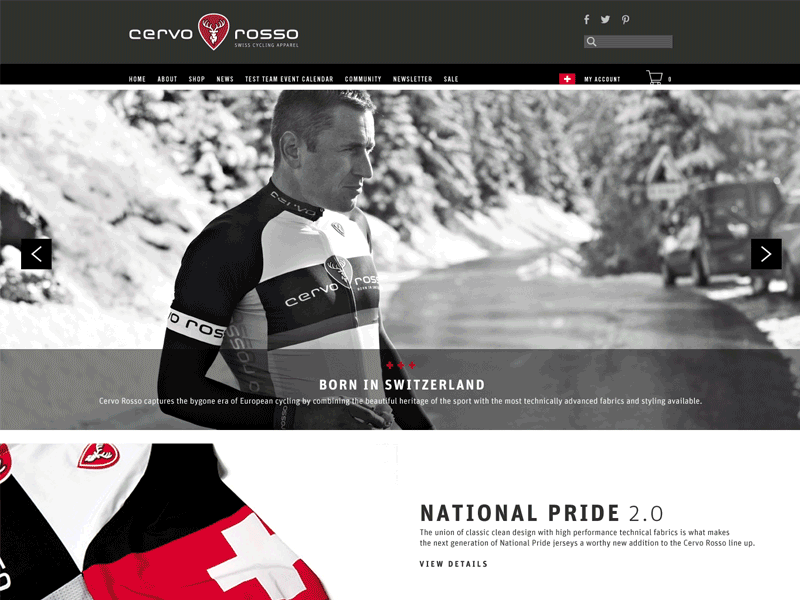 Cervo Rosso Homepage design graphic design ui ux web design