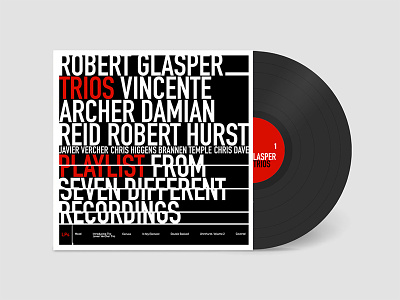 Robert Glasper | Trios album cover design graphic design typography