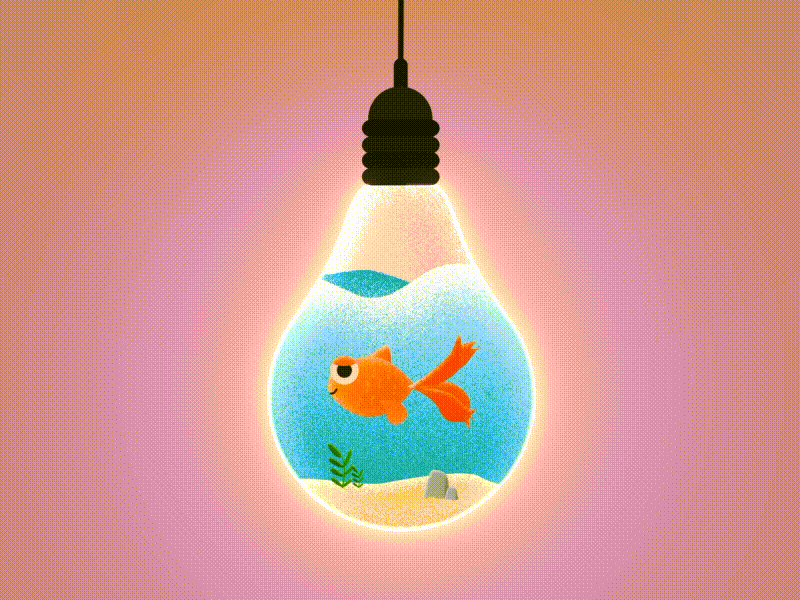 Little fish 🐠 aftereffects animation dribbble gif illustration liquido motion motion graphic motiongraphics