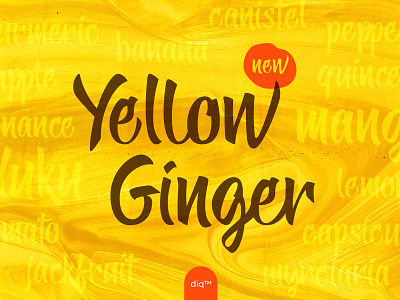 Yellow Ginger font
