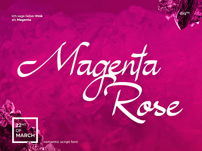 Magenta Rose Font