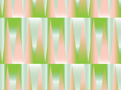 Patterning gradient pattern triangle
