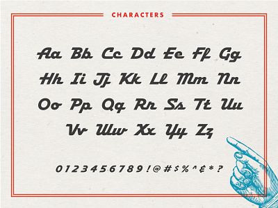 Hamilton Script Typeface on www.FontSeed.com design font font seed fonts hamilton hand script streamline typeface wood type wood type revival