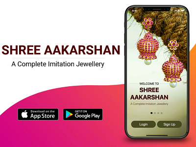 JEWELLERY APP DESIGN WELCOME SCREEN