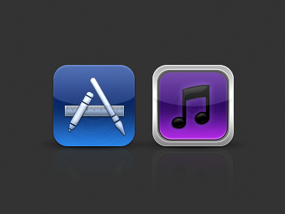 Wip iPhone 4 theme app appstore blue boarder icon ios iphone itunes purple store wip