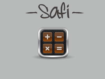 Calculator for Safi calculator design icon ios iphone new safi