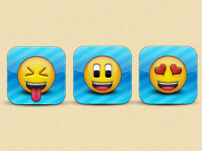 Smileys be happy heart icon ios iphone smile smileys sms text