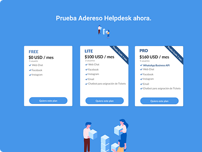 Pricing Plans español pricing saas ui ui design