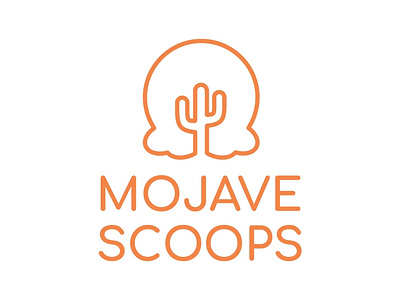 Mojave Scoops branding branding design company branding concept design desert design dessert ice cream logo