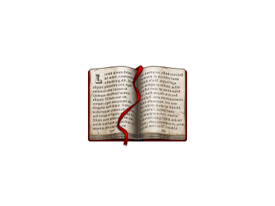 Olde Book book bookmark broken damaged icon old olde red tatty tears texture