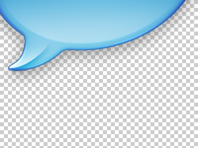 Icon blue bubble chat dock icon wip