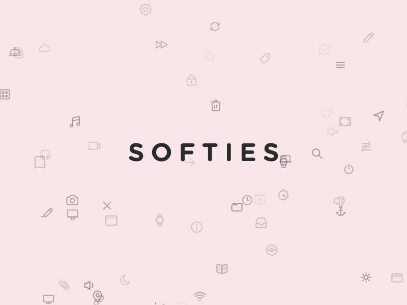 Softies 365 free freebie icons line pink softies svg vector
