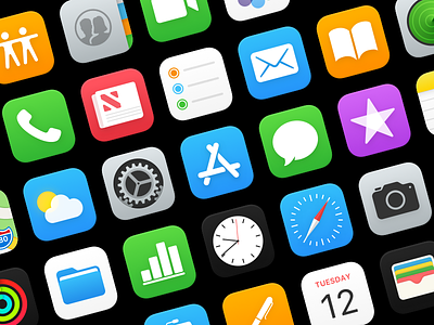 iOS Icons app app icon app store homescreen icon ios safari settings