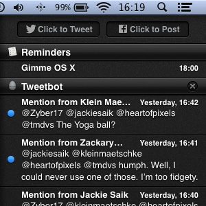 Gimme OS X black dark gimme gloss glossy mountain lion notification center os x theme