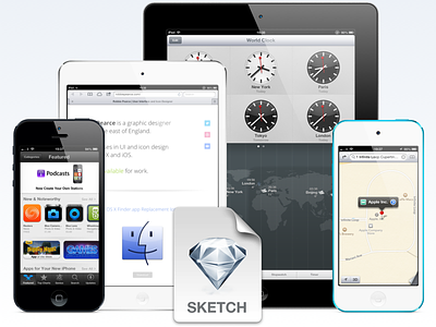 iOS Devices for Sketch.app download free ios ipad ipad mini iphone mini resource resources sketch sketch.app