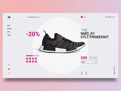 Adidas Shop Redesign design redesign ui ui ux designer uidesign ux web webdesign