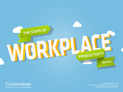 State of the Workplace Productivity Report design flat graph grumpy cat hr infographics talent