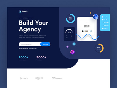 Besnik - Creative agency landing page