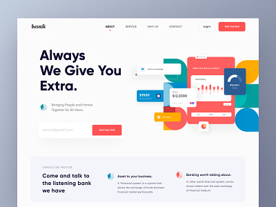 Online Banking Landing Page