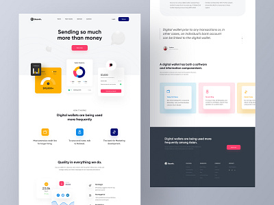 Digital Marketing Agency website besnik creative design agency design agency digital wallet landing page graphic design landing page design ui design uiux design uiux design agency ux design wallet landing page web layout web ui design website website 2021 website design website template