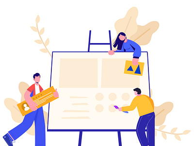 Team Work Illustration besnik creative agency creative design agency creative illustration design agency digital illustration illustration illustration art team work illustration