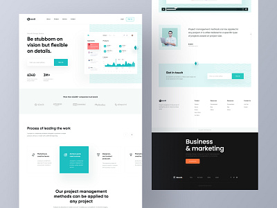 Project management tool website application design besnik besnik creative agency creative design agency design agency landing design landing page project management tool project manager uiux design uiux design agency web app design web app landing page web application web layout website design