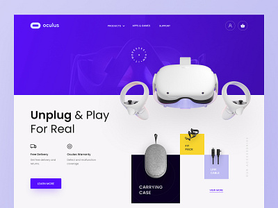 Oculus Homepage Concept Design
