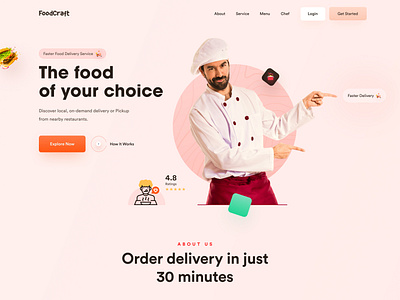 Food Delivery Landing Page