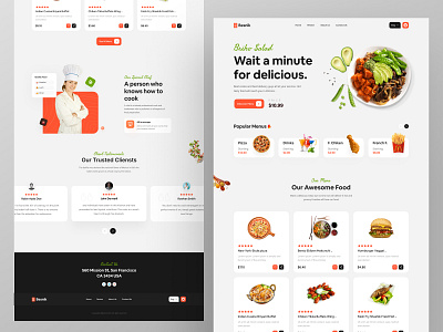 Online Food-Order Landing Page. besnik food food app food header food landing page food ui design food website free ui resources header header design landing page product design ui uiux design uiux design agency web ui website design