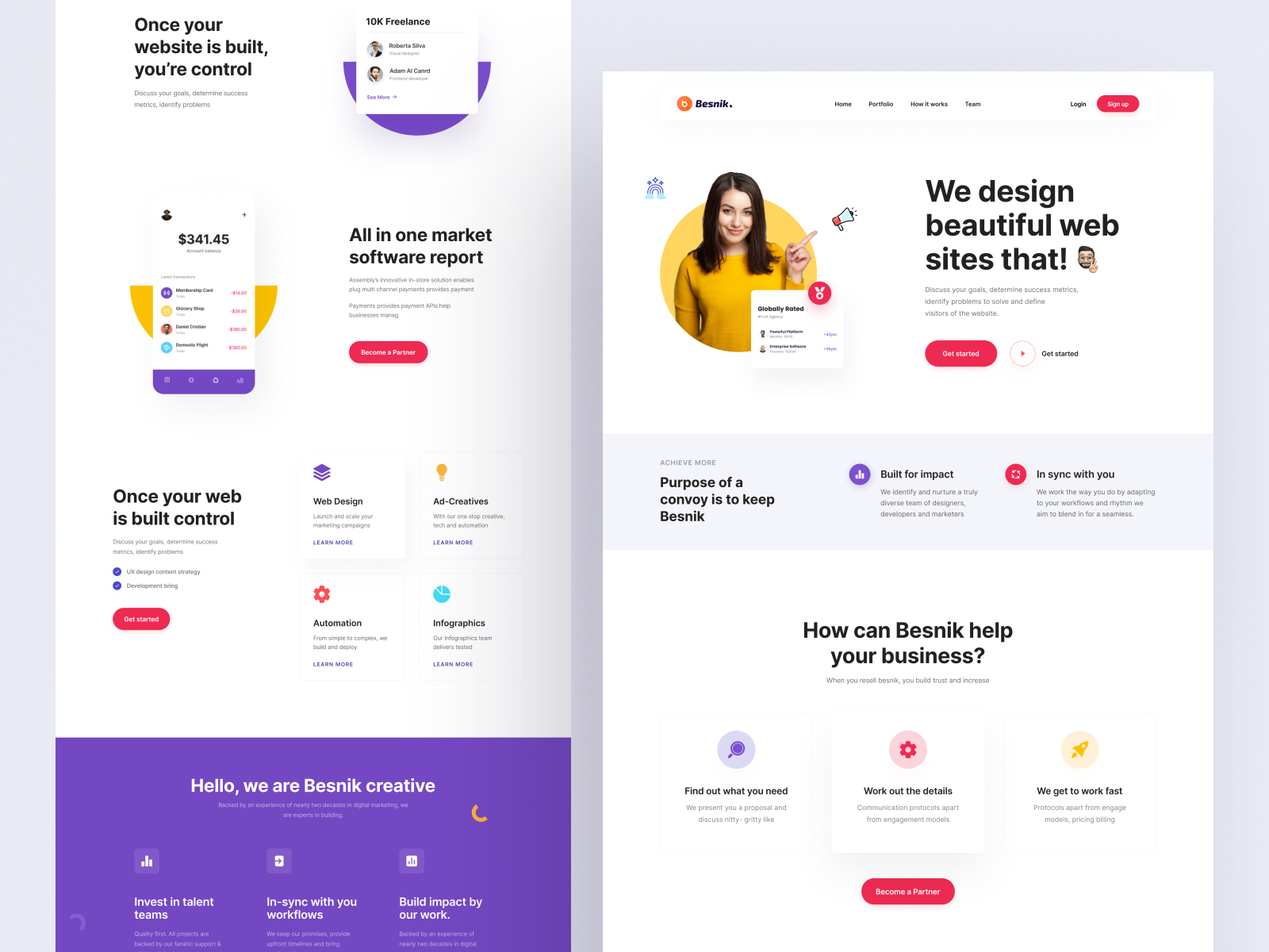 Agency Landing-Page v3 by Mehedi Titas on Dribbble