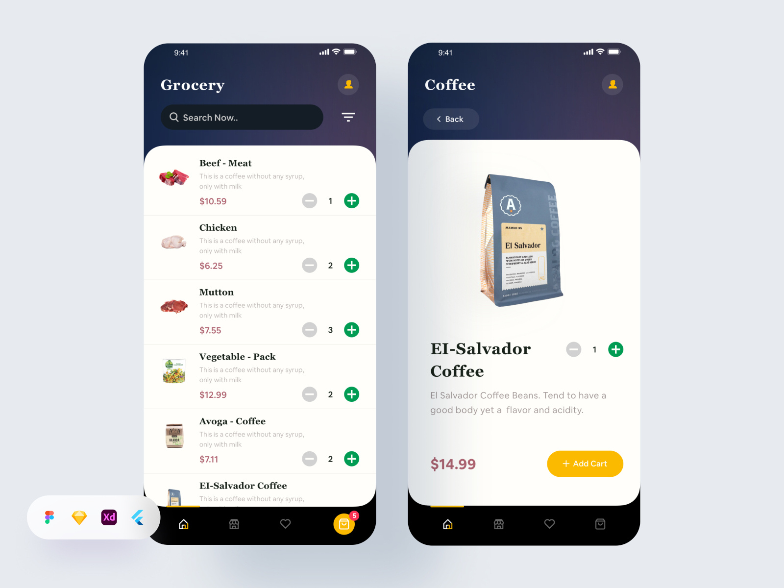 Grocery Shop App. by Mansurul Haque on Dribbble