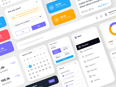 Doct - Doctor’s Directory Web App Ui Kit app design besnik doctor app fitness app health app landing page medical app product design uiux design uiux design agency web app web application website design