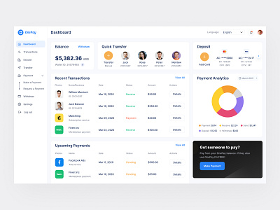 OnePay - Online Payment Processing Web by Mehedi Titas on Dribbble