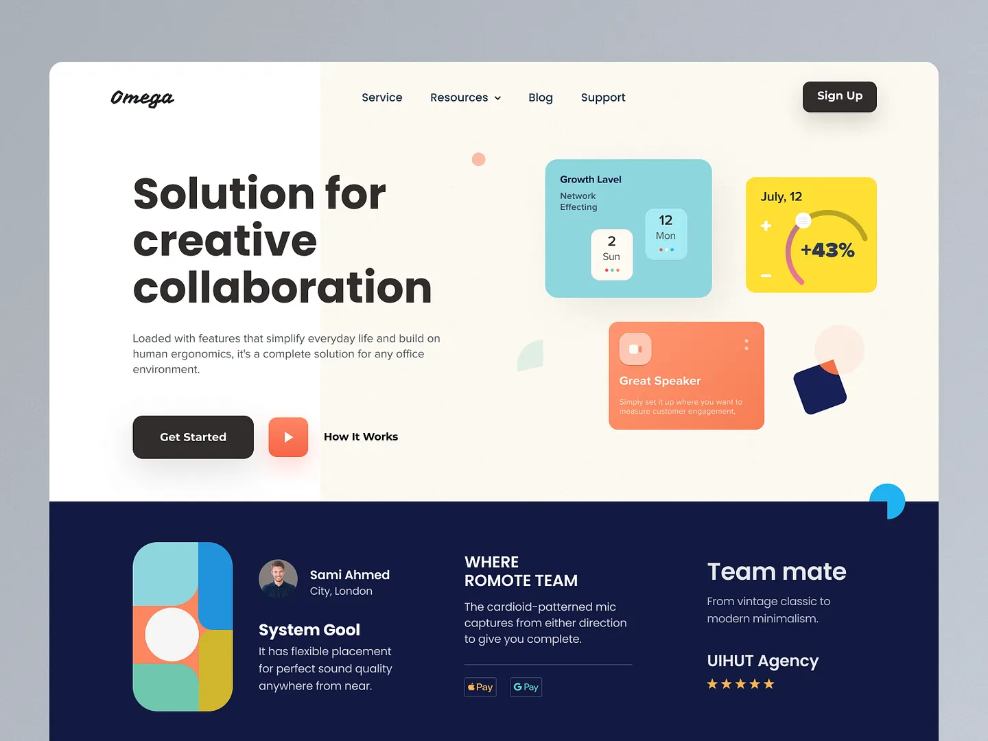 Innovative Resource Website Design for Creative Collaboration