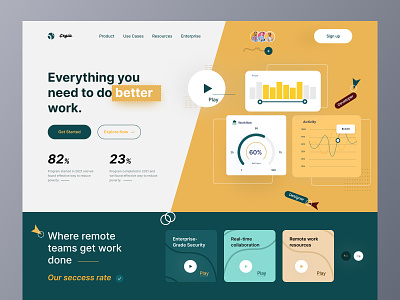 Collaborative work Landing page
