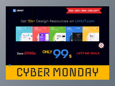 Amazing Cyber Monday Deals black friday cyber monday design header uihut uiux design web design web site website design