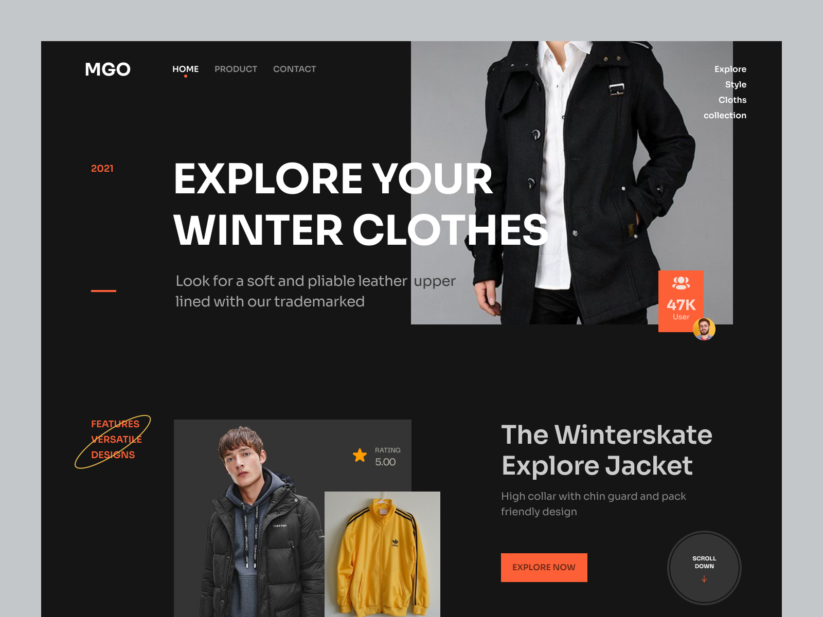 Fashion Website Design - MGO by Mansurul Haque on Dribbble